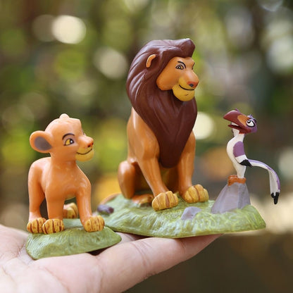 Anime O Rei Leão Simba Nala Timão Modelo Linda Estatueta Brinquedos para Meninos Enfeite de Carro Presentes de Festival para Crianças 9Pçs/Conjunto