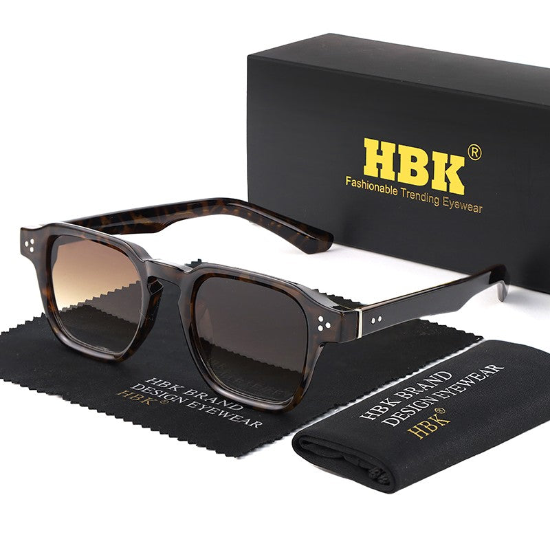 Óculos de Sol Punk HBK Fashion para homens Óculos de Sol Quadrados Clássicos Esportes ao Ar Livre Festa Férias Viagem Condução Pesca Óculos