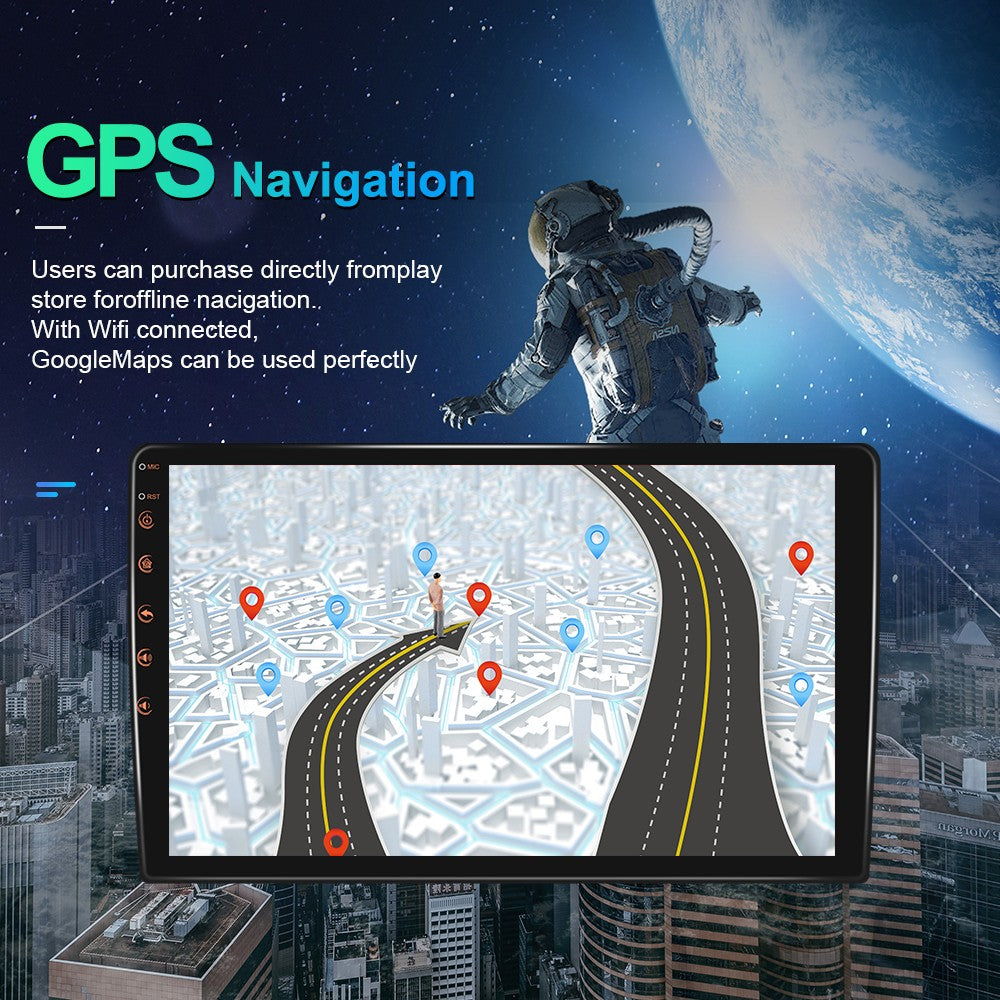 Podofo Rádio Automotivo Android 12 Androidauto Carplay 2 Din GPS Áudio Automotivo 7"/9"/10" WIFI BT Leitor Multimídia Automotivo para VW Ford