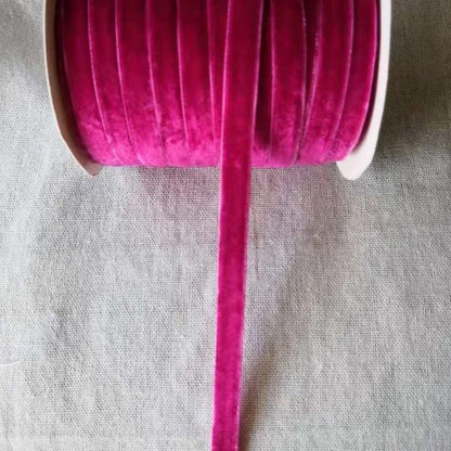 50yards 10mm Velvet Ribbon For DIY Handmade Gift Bouquet Wrapping Supplies Home Party Decorations Christmas Webbing Trimming