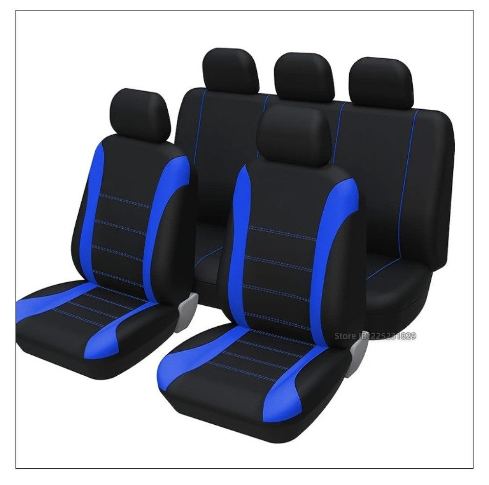 Almofada universal com design de linha de cintura AUTOMOTIVA Tamanho universal para carro, SUV, caminhão, van, acessórios, capas de assento internas, conjunto completo