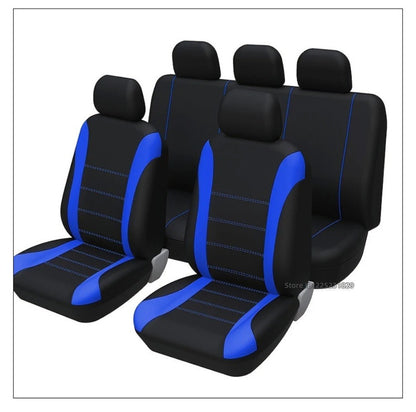 Almofada universal com design de linha de cintura AUTOMOTIVA Tamanho universal para carro, SUV, caminhão, van, acessórios, capas de assento internas, conjunto completo