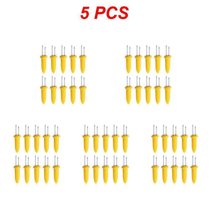 Stainless Steel Corn Forks Skewer Small BBQ Camping Corn Holders Heat-resistant Kitchen Accessories Outdoor Barbecue Tool