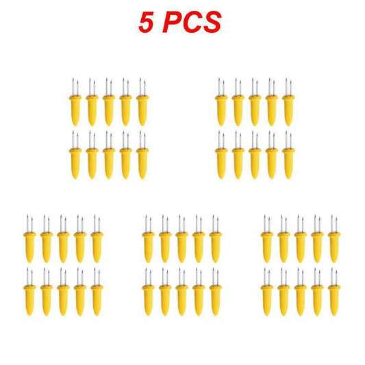Stainless Steel Corn Forks Skewer Small BBQ Camping Corn Holders Heat-resistant Kitchen Accessories Outdoor Barbecue Tool