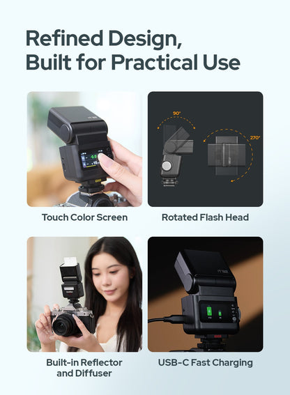 Godox iT32 iFlash Camera Flash X5 C/N/S/F/O Hot Shoe Trigger HSS TTL One System Pocket Flash for Sony Canon Nikon Fuji