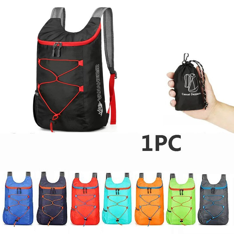 Mochila Esportiva Dobrável Multifuncional Impermeável para Camping e Caminhada ao Ar Livre Portátil para o Dia a Dia Mochila de Viagem