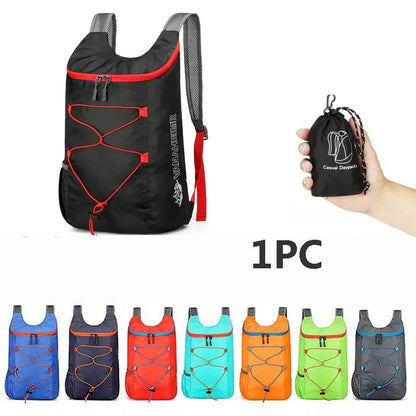 Mochila Esportiva Dobrável Multifuncional Impermeável para Camping e Caminhada ao Ar Livre Portátil para o Dia a Dia Mochila de Viagem
