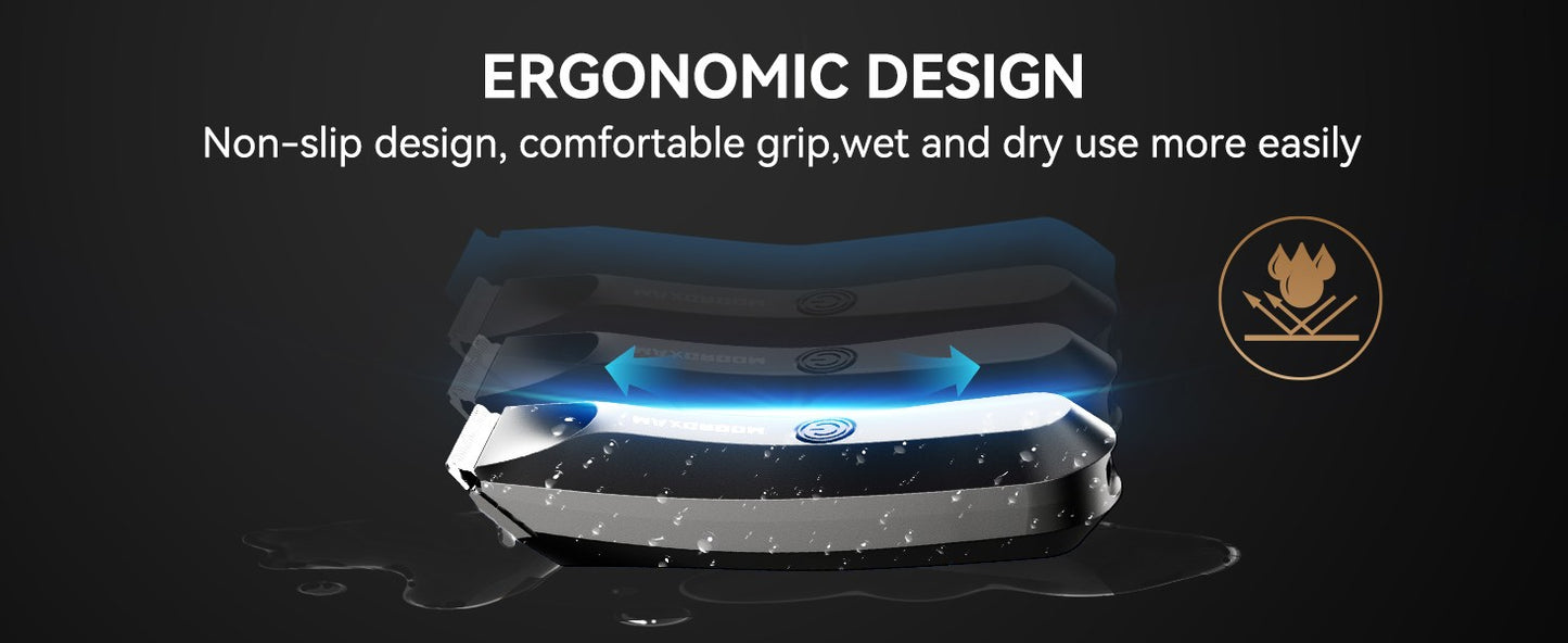 MAXGROOM Man Body Hair Trimmer IPX7 Waterproof Pubic&Groin Hair Groomer Electric Ball Shaver with LED Light Rechargeable Trimmer