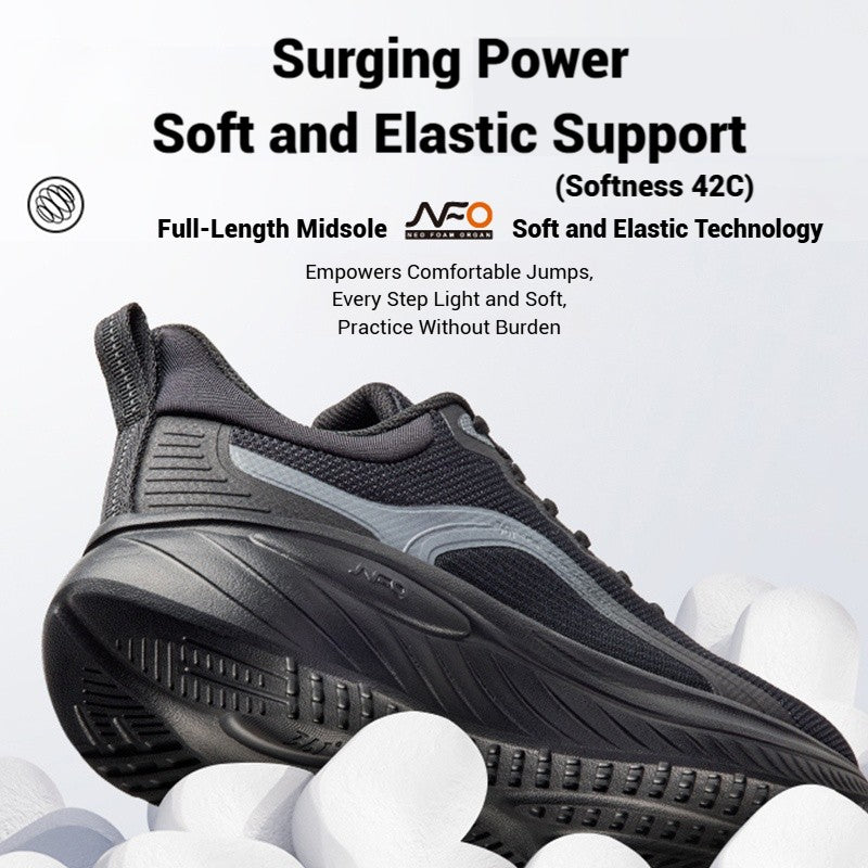 361 Degrees SoftFlow 3 Men's Running Shoes Autumn Leather Lightweight Shock-absorption Fitness Commuting Sneakers Male 672432232