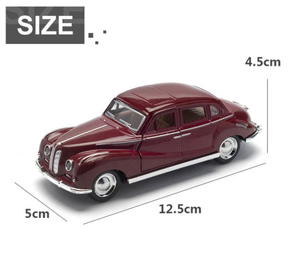 1:32 Alloy Diecast Mustang GT Classic Vintage Car Model Pull Back Car Miniature Vehicle Replica For Collection Gift for Kid