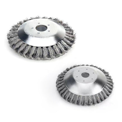 Lawn Mower Weeding Disc 8 Inch Wire Weeding Wheel Garden Tool Lawn Mower Accessories Twisted Wire Disc Type Wire Wheel