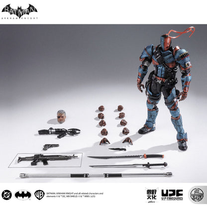 Em estoque Lpzz Dc002 Deathstroke Arkham Knight Batman Boneco de Ação Brinquedo Colecionável de Presente