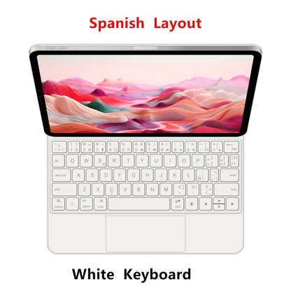 Capa Smart Magnetic Book Folio Magic Keyboard para iPad 11ª 10ª Geração 2025 iPad A16 11ª 11" A3354 A3355 A3356 A2696