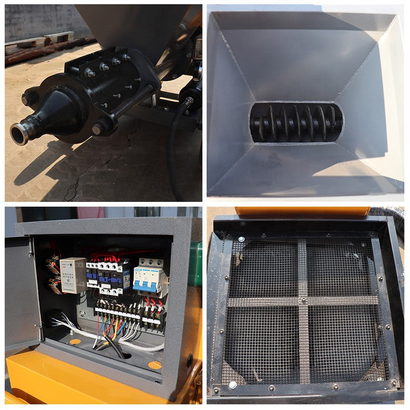 High Capacity Mortar Spraying Machine Electric for Large Area Wall Plaster Cement Efficient Rendering Pump