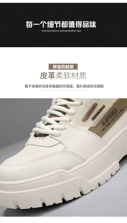 Tênis masculinos casuais de cano alto para outono, tênis de caminhada masculinos, tênis esportivos masculinos, tênis com sola macia para caminhada