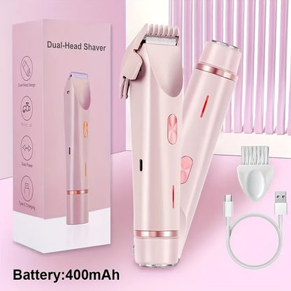 Hair Remover Women's Double Head Shaver Private Hair Trimmer Electric Shaver Women's Hair Remover Christmas Gift, Valentine's Da