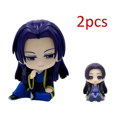 Miniatura Atacado Q Posket BANDAI Figure Demon Slayer 6un/12un/Conjuntos Kimetsu No Yaiba Pequenas Bonecas PVC Decoração de Mesa