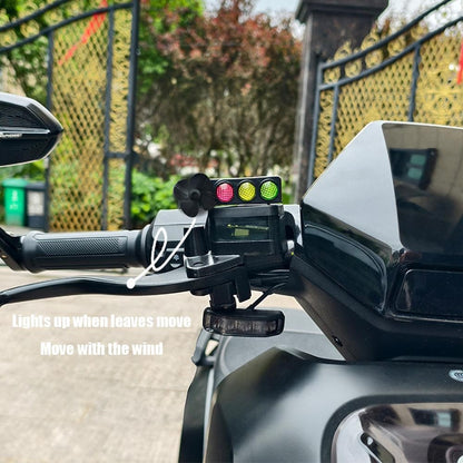 Luzes de LED de Motocicleta Pequena Lâmpada de Tráfego Moinho de Vento Segurança Decorações Fofas para Bicicletas Motocicleta para Moto Elétrica de Montanha e Estrada