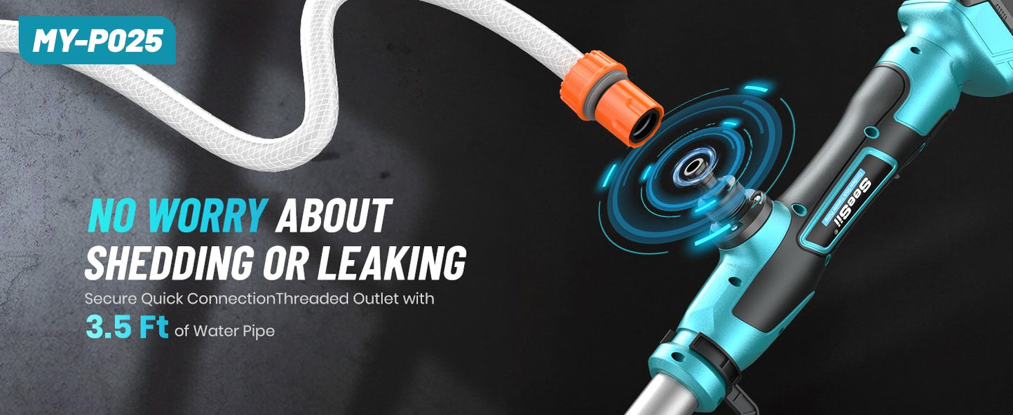 Seesii Cordless Stick Water Transfer Pump Handheld Portable Utility Sump Pump 3/4" Outlet for Pool/Garden/Pond/RV/Boat Draining