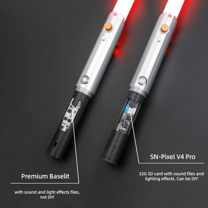TXQSABER Anakin Lightsaber Natal Laser Pixel placa RGB Smooth Swing Punho de Metal com Lâmina de Tira de LED SDCard Proffie
