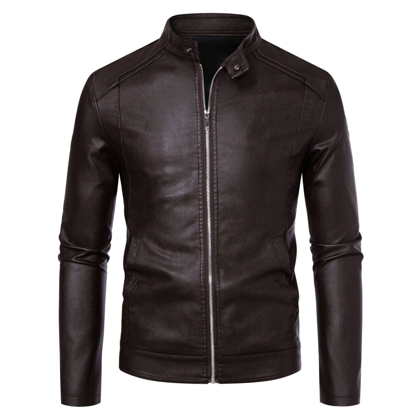 Mens PU Leather Jacket Men's Jackets Autumn Winter Warm Black Outdoor Outwear Coats 5XL Plus Szie ?????????? ???????