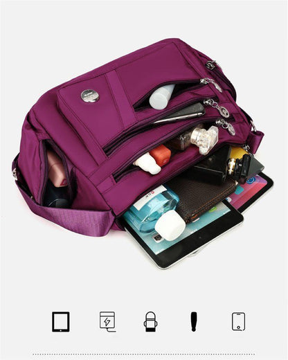 Women Nylon Waterproof Bag Messenger Bags For Lady Crossbody Large Capacity Travel Shoulder Bag Casual Handbags High Quality
