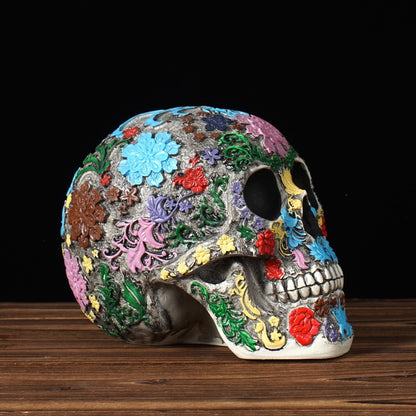 Vilead Creative 1:1 Mexican skulls Ornaments Halloween Party Figurines Home Decoration Medical Model Room Interior Statue Gift