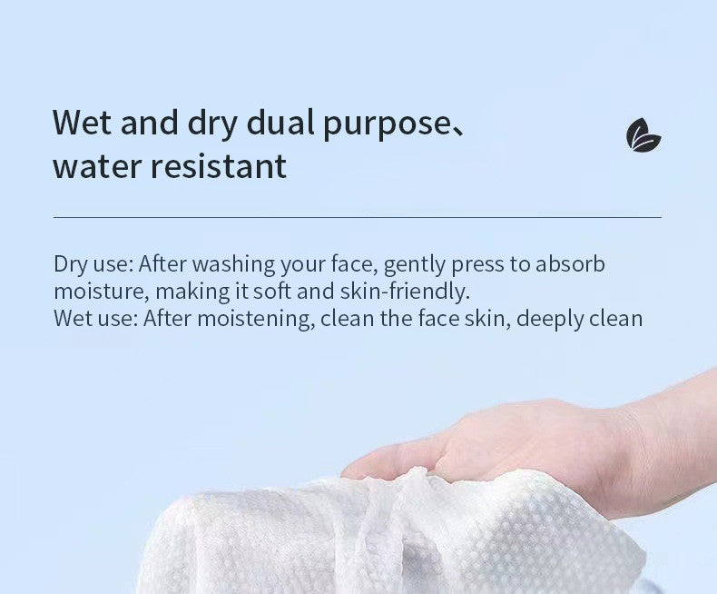 Extra Thick Disposable Facial Towels - Gentle and Absorbent Cotton Makeup Remover Wipes