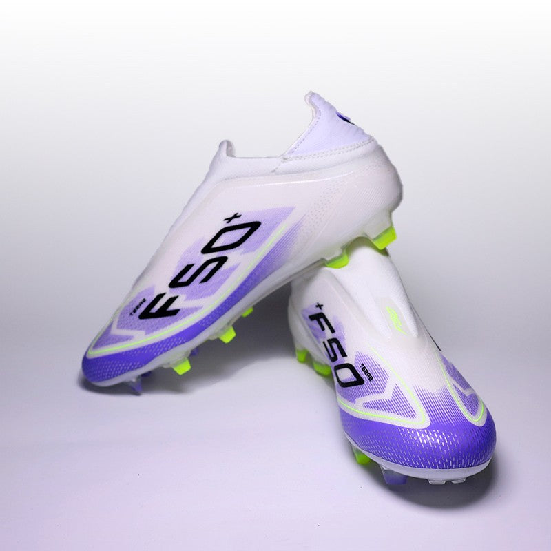 No-lace Mens Soccer Shoes Non-Slip Turf Soccer Cleats for Youth Without-Lace TF/FG Training Football Boots Chuteira Campo 39-45
