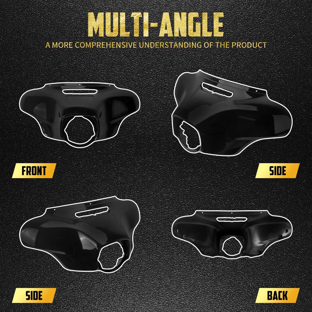 Capa Externa do Farol Dianteiro da Motocicleta para Harley Touring Street Glide Ultra Limited 2014 em diante Electra Glide CVO