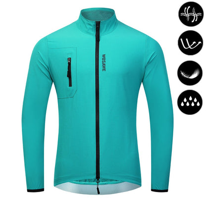 WOSAWE Mens Cycling Windproof Jacket Ultralight Windbreaker MTB Road Bike Vest Water Resistant Long Jersey with 2 way YKK zipper