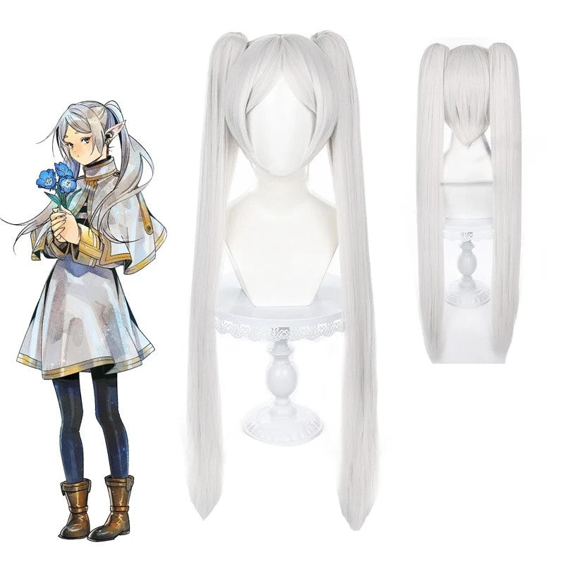 Sousou No Frieren Cosplay Costume Wig Shoes Anime Figures Magician Dress Elf Ear Halloween Party Charistmas for Women