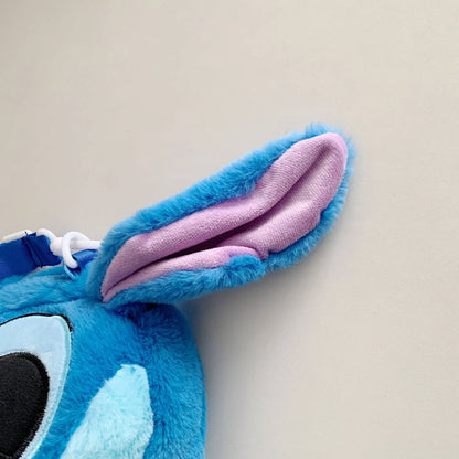 Disney Lilo & Stitch Plush Toys Kawaii Plush Messenger Bag Girl Handbag Anime Stuffed Toys Children Cartoon Plushie Soft Bag