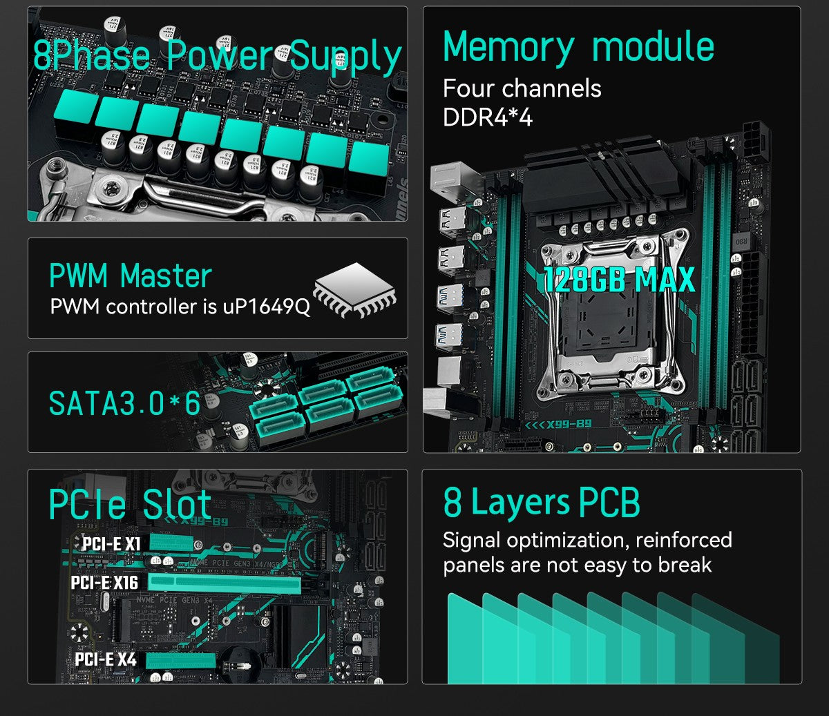 Placa-mãe MACHINIST X99 B9 kit LGA2011-3 Xeon E5 2650 V4 CPU processador ECC DDR4 16GB 2400mhz RAM M.2 NVME SATA M-ATX