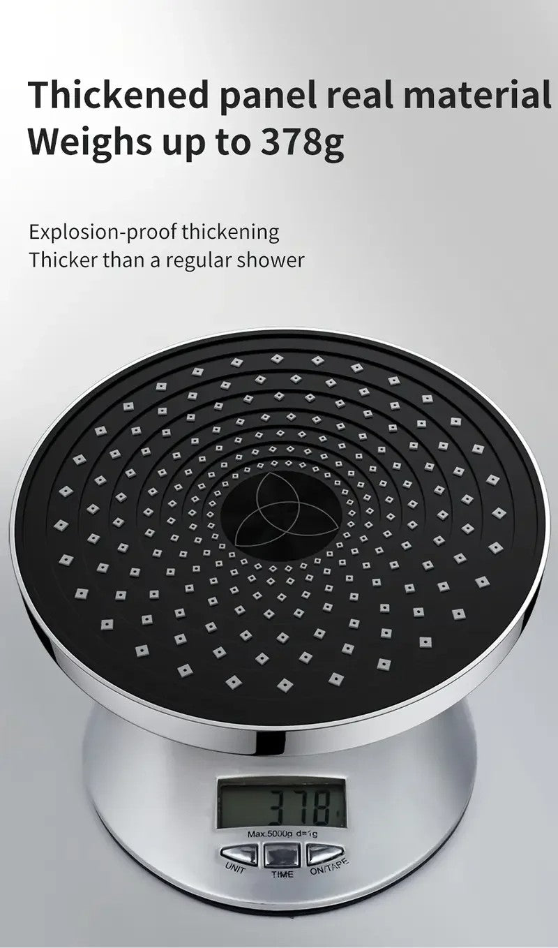 25cm Top Spray Large Water Volume Booster Shower Head Pressurized Single Head Home Bathroom Shower Head