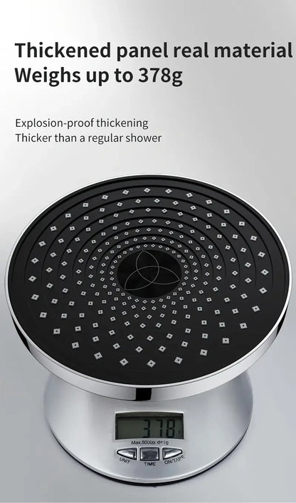 25cm Top Spray Large Water Volume Booster Shower Head Pressurized Single Head Home Bathroom Shower Head