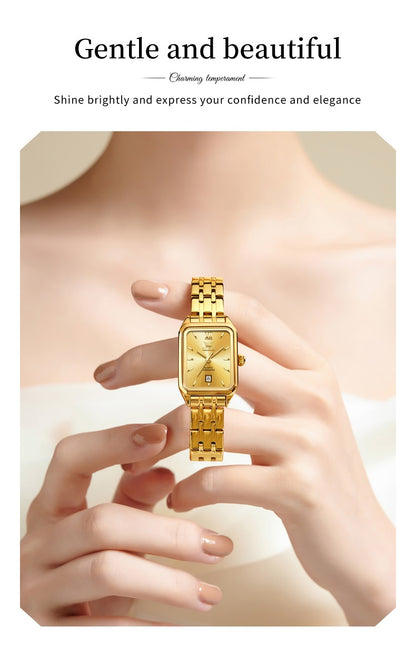 OLEVS 5616 Women Watch Luxury Brand Quartz Watch Classic Original Square Gold Women Watch Waterproof Luminous Watch Reloj Hombre