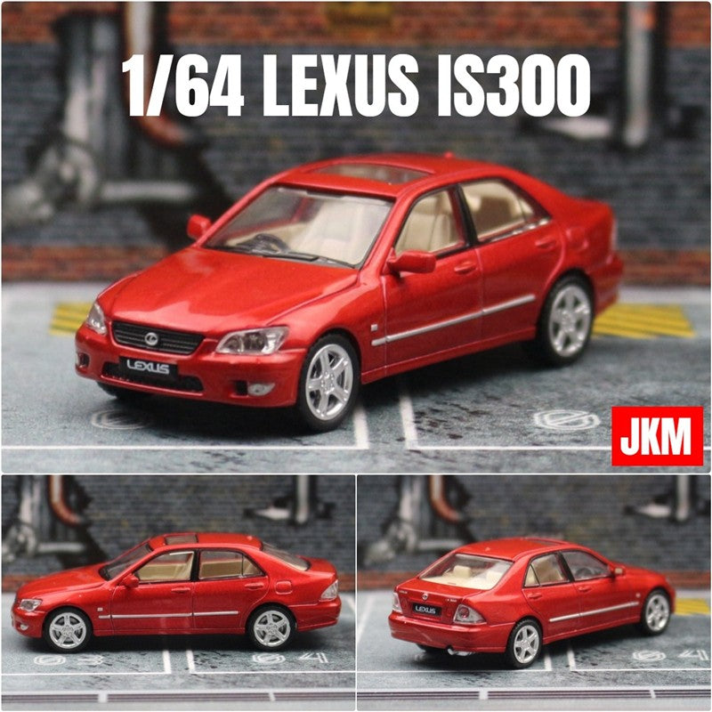 Modelo de Carro LEXUS IS300 1:64 em Liga Fundida, Veículos Clássicos de Metal, Modelo de Carro de Alta Simulação em Miniatura, Coleção em Escala, Presentes para Crianças
