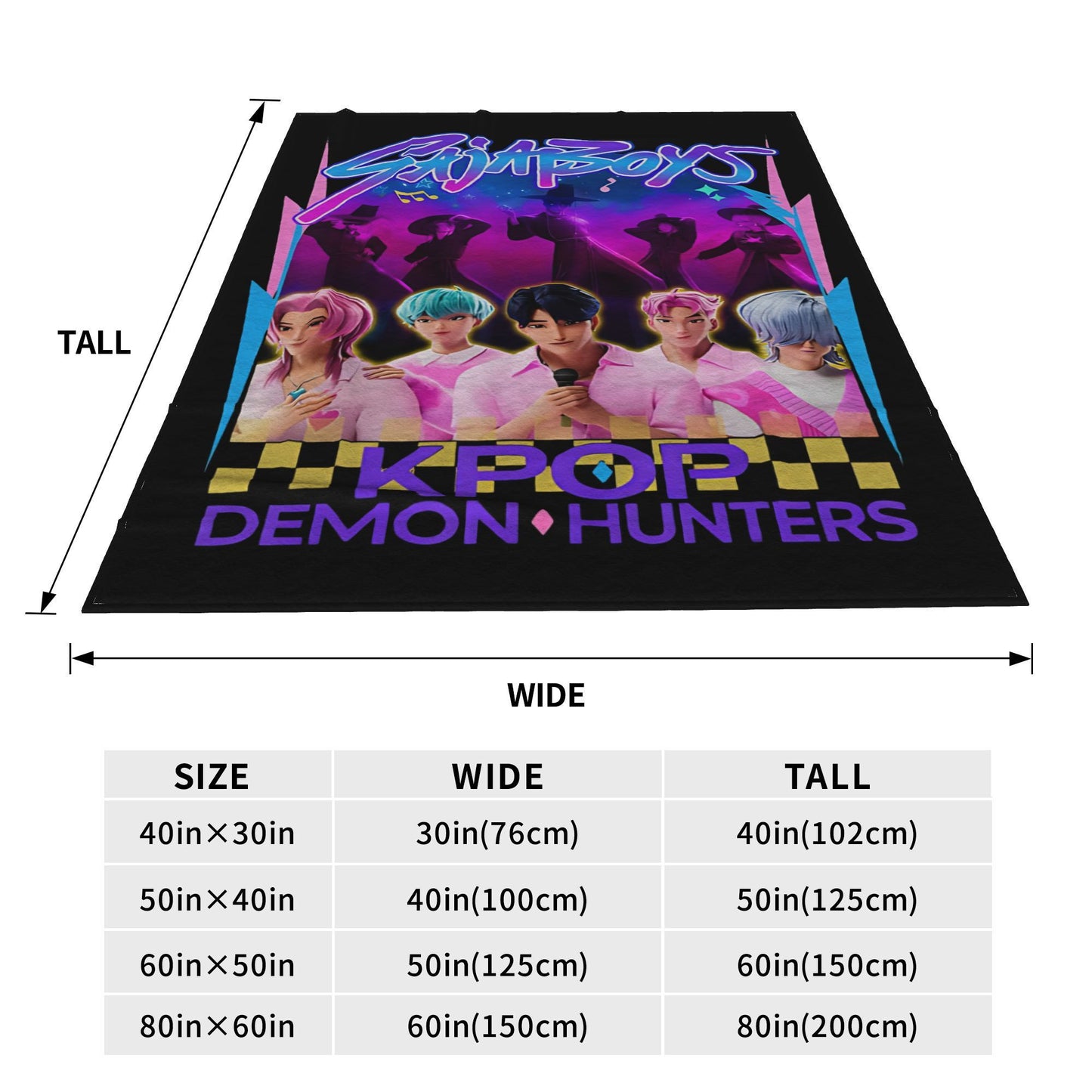 Saja Boys  Kpop Demon Hunters Blanket Fleece Summer   Multifunction Warm Throw Blanket for Bed Couch Bedspreads