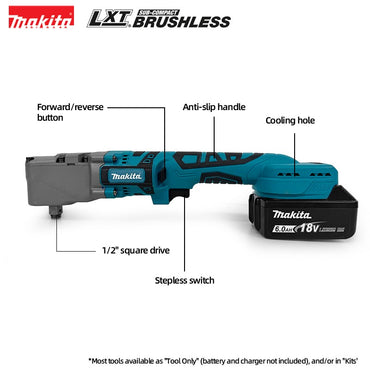 Makita 4800RPM Right Angle Wrench Cordless Electric Impact Wrench 90 Degree Ratchet Wrench For Makita 18v Battery