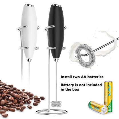 Espumador de Leite Potente para Cozinha, Batedor de Bebidas Portátil a Pilha para Café, Lattes, Cappuccino, Matcha – Ideal para Presente
