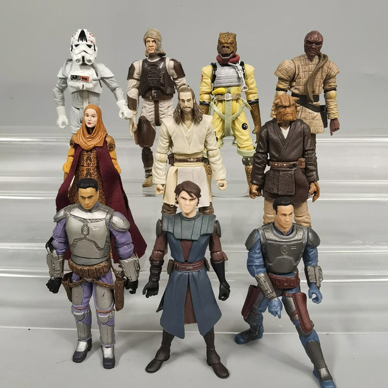 Star Wars Darth Vader Doctor Evazan Chewbacca Mace Windu Yaddle Boneco Articulado de 3,75 Polegadas de Modelo Presente de Aniversário