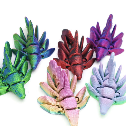 3D Printed Goldfish with Figures Multi-joint Movable Simulation Fish for Home Accessories Kids Gift Living Room Decoration& Gift