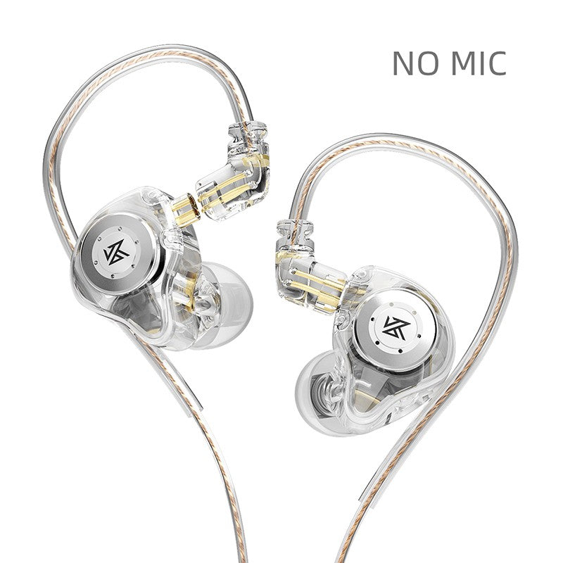 KZ EDX PRO Fone de Ouvido com Fio de Metal Fone de Ouvido HiFi Graves Música DJ Fones de Ouvido Monitor Intra-auricular Headset Gamer com Microfone Audifonos