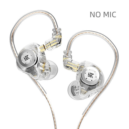 KZ EDX PRO Fone de Ouvido com Fio de Metal Fone de Ouvido HiFi Graves Música DJ Fones de Ouvido Monitor Intra-auricular Headset Gamer com Microfone Audifonos