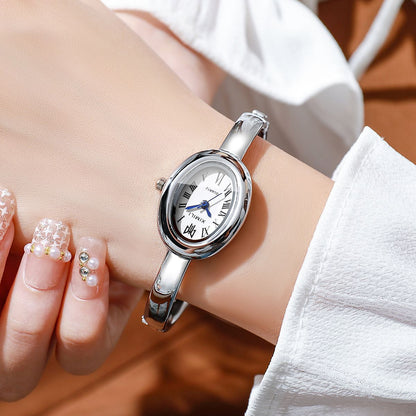 Elegant Oval Dial Women Bracelet Watch Fashion Ladies Quartz Wristwatch Reloj Mujer Girls Clock Gift