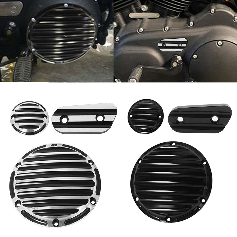 Tampa de Inspeção de Embreagem de Temporizador de Derby de 6 Furos para Motocicleta Harley Sportster Iron XL883 XL1200 Seventy Two