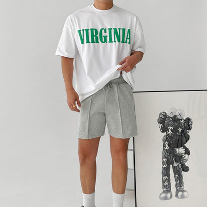 Korean Version of Fitness Sports Cotton Shorts Men's Casual Outdoor Versatile Hip-hop Stretch Breathable Five-point Pants