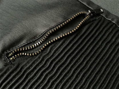 Faux Leather Coated Moto Pants for Women Sexy Tight Stretchy Rider Leggings Black Rock Steampunk Party Costume