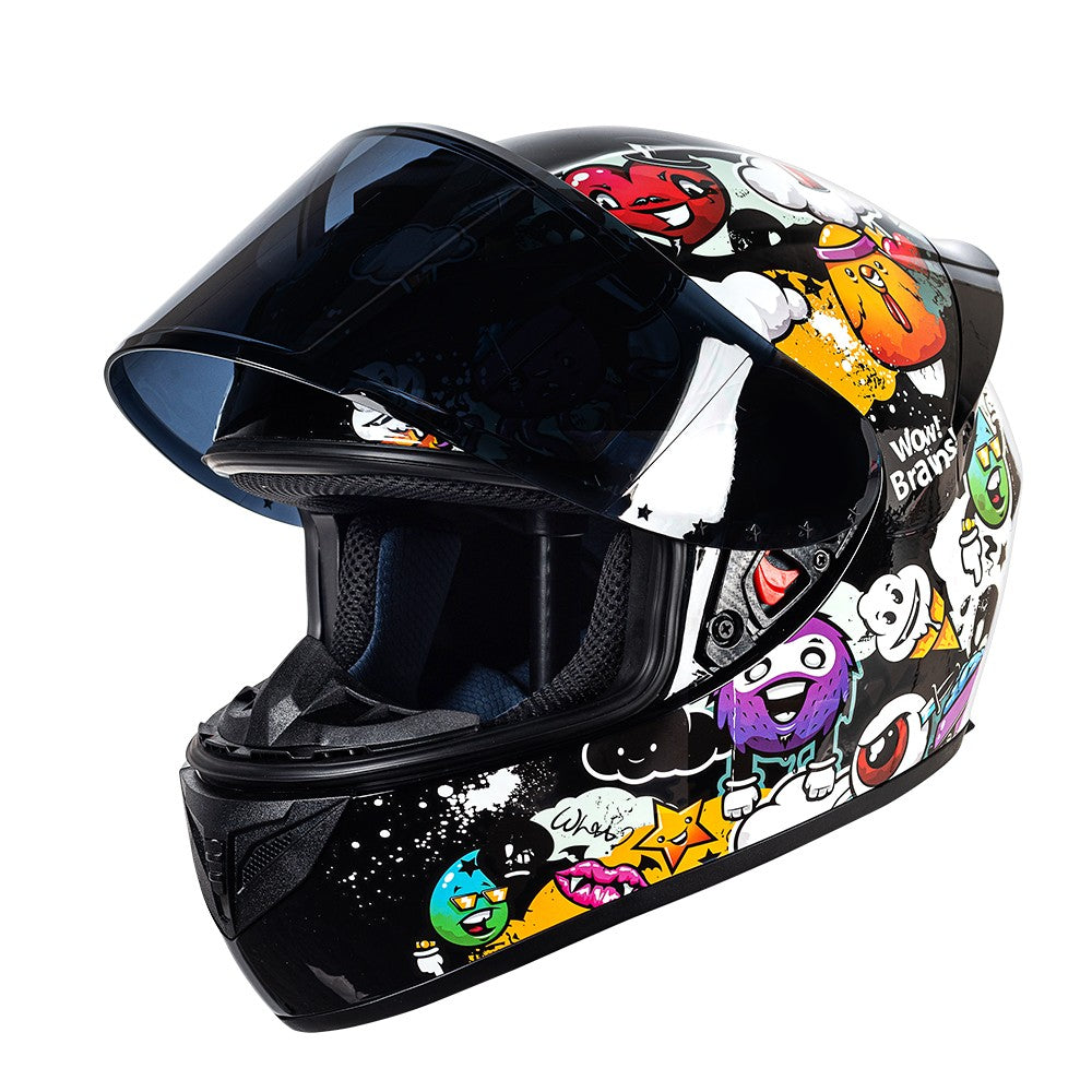 Capacete de motocicleta DOT retro cruise Motocross capacete facial completo masculino e feminino capacete para todas as estações capacete de pilotagem Casco Capacete